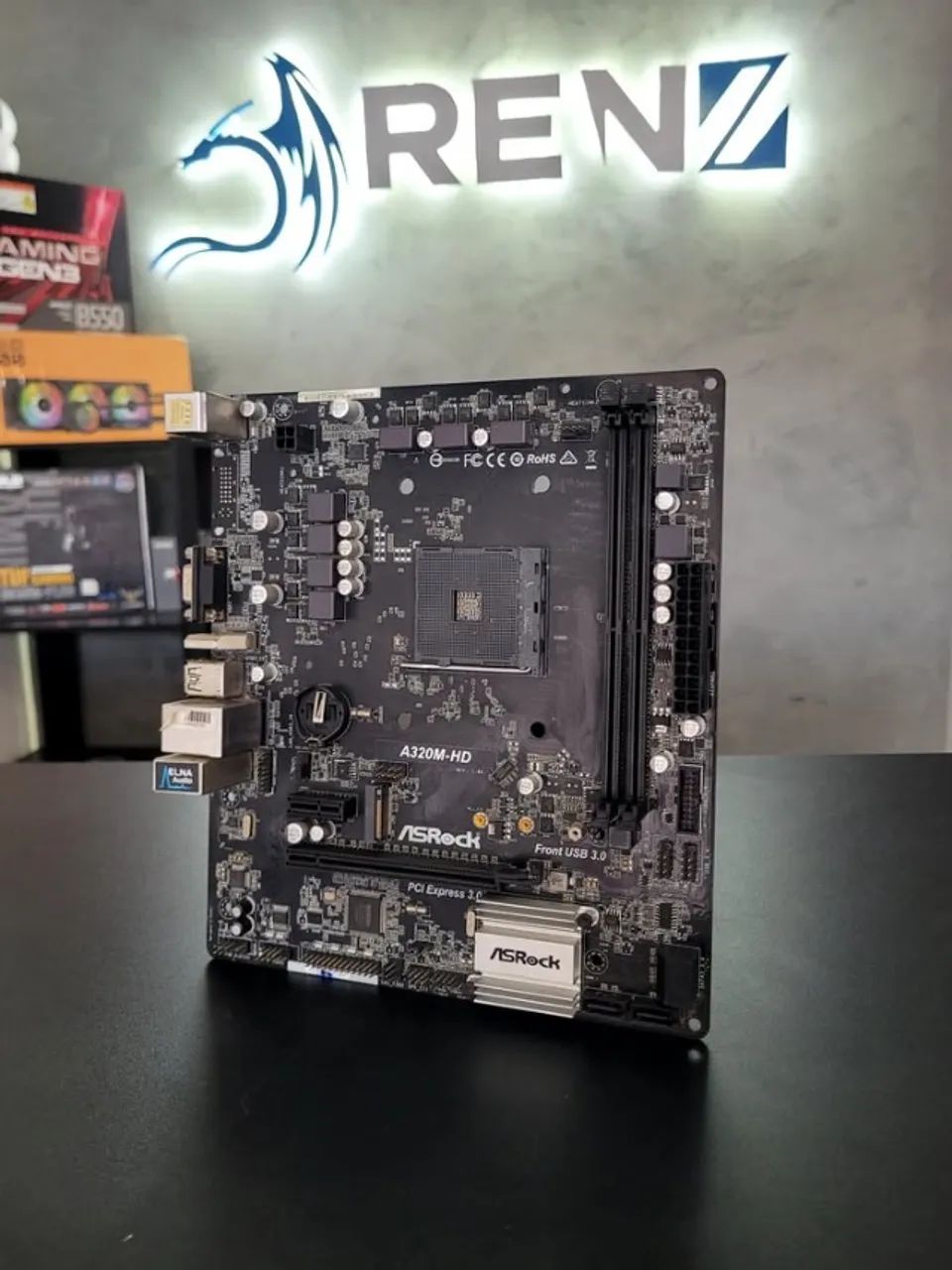  Placa mãe AM4 A320m Asrock AMD - Foto 3