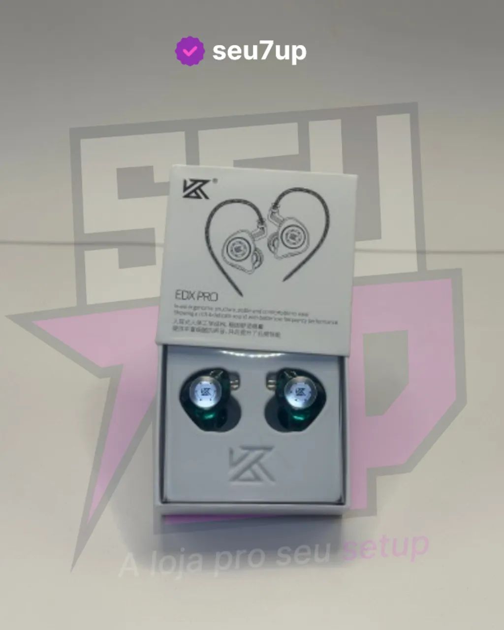  Fone intrauricular KZ EDX PRO - Azul - Foto 2