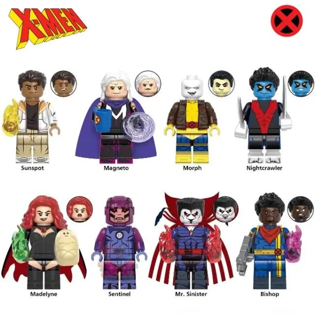 miniaturas de X-Men 97 Dessa vez com Magneto, Noturno, Mr Sinister