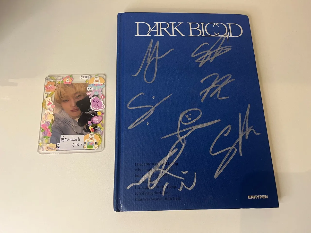Álbum ENHYPEN DARK BLOOD Autografado