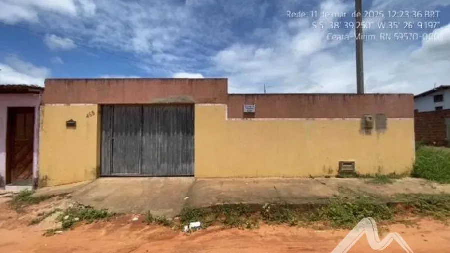 CEARÁ-MIRIM/RN Casa com 2 quartos (F *3016)