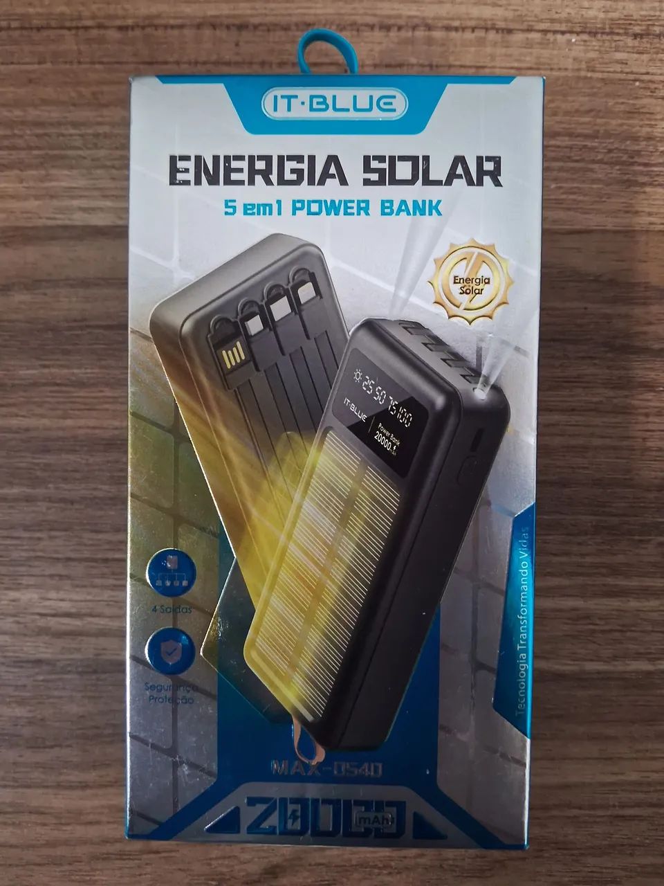 Promoção Carregador portátil 20.000MAH com carregamento solar  - Foto 4