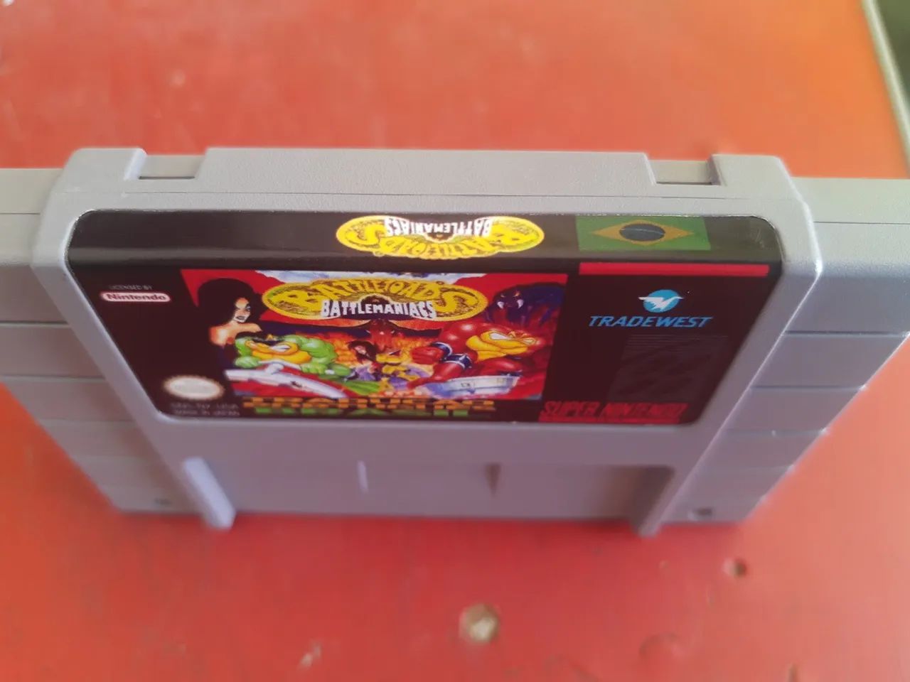 CARTUCHO SNES,  BATTLETOADS IN MANIACS PCB ORIGINAL. - Foto 3