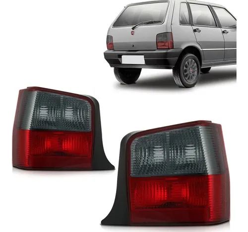 Par De Lanterna Traseira Fiat Uno 2004 2005 06 A 2013 Fumê