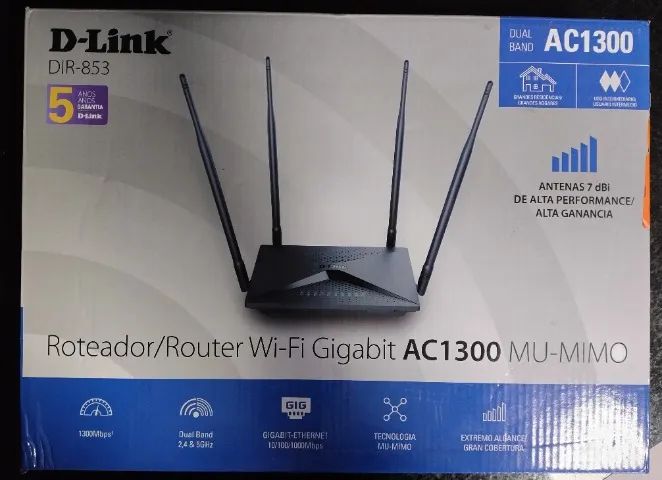 Roteador D-Link AC1300 MU-MIMO DIR-853