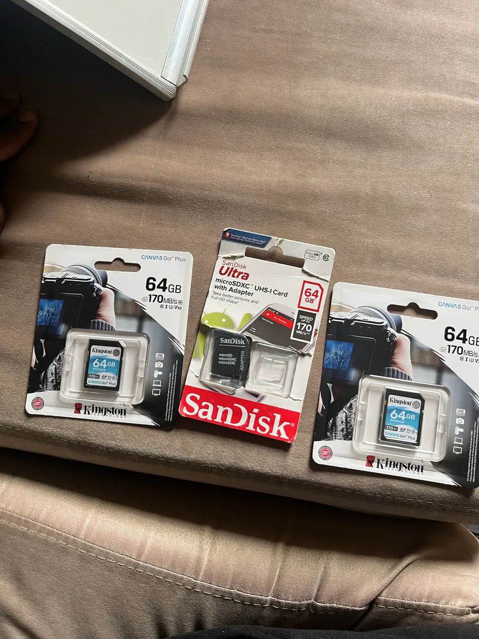 64GB SD Memory Card, Class 10, 170MB/s, Canvas Go Plus SDG3/64GB, Kingston64739356870019120