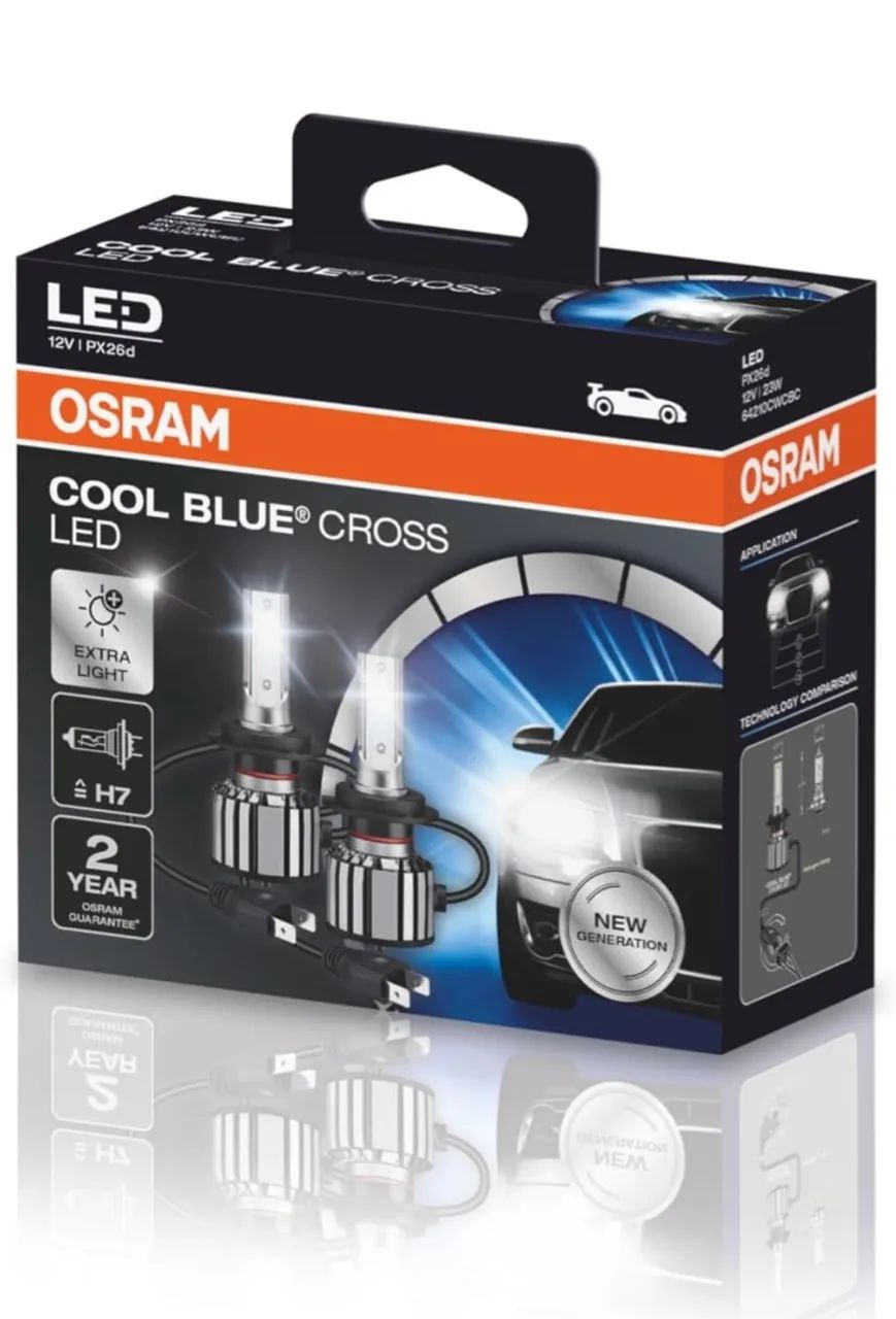 Farol LED OSRAM Cool Blue Cross Todos os Modelos 