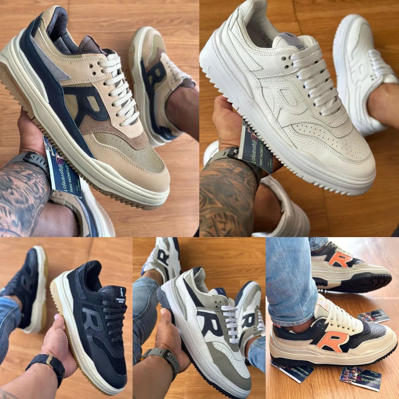 Reserva tênis RBroox -  couro $199,99