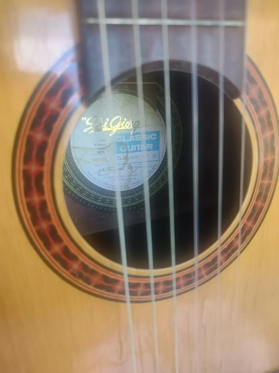 Oportunidade -Violão Di Giorgio Clássico 28 - 1976
