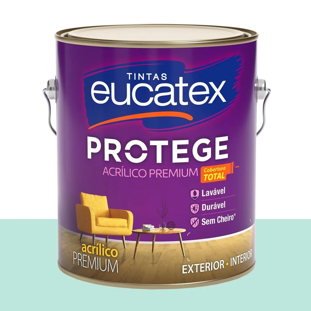 Tinta Acrílica Acetinada Eucatex Verde-lunar 3,2 L