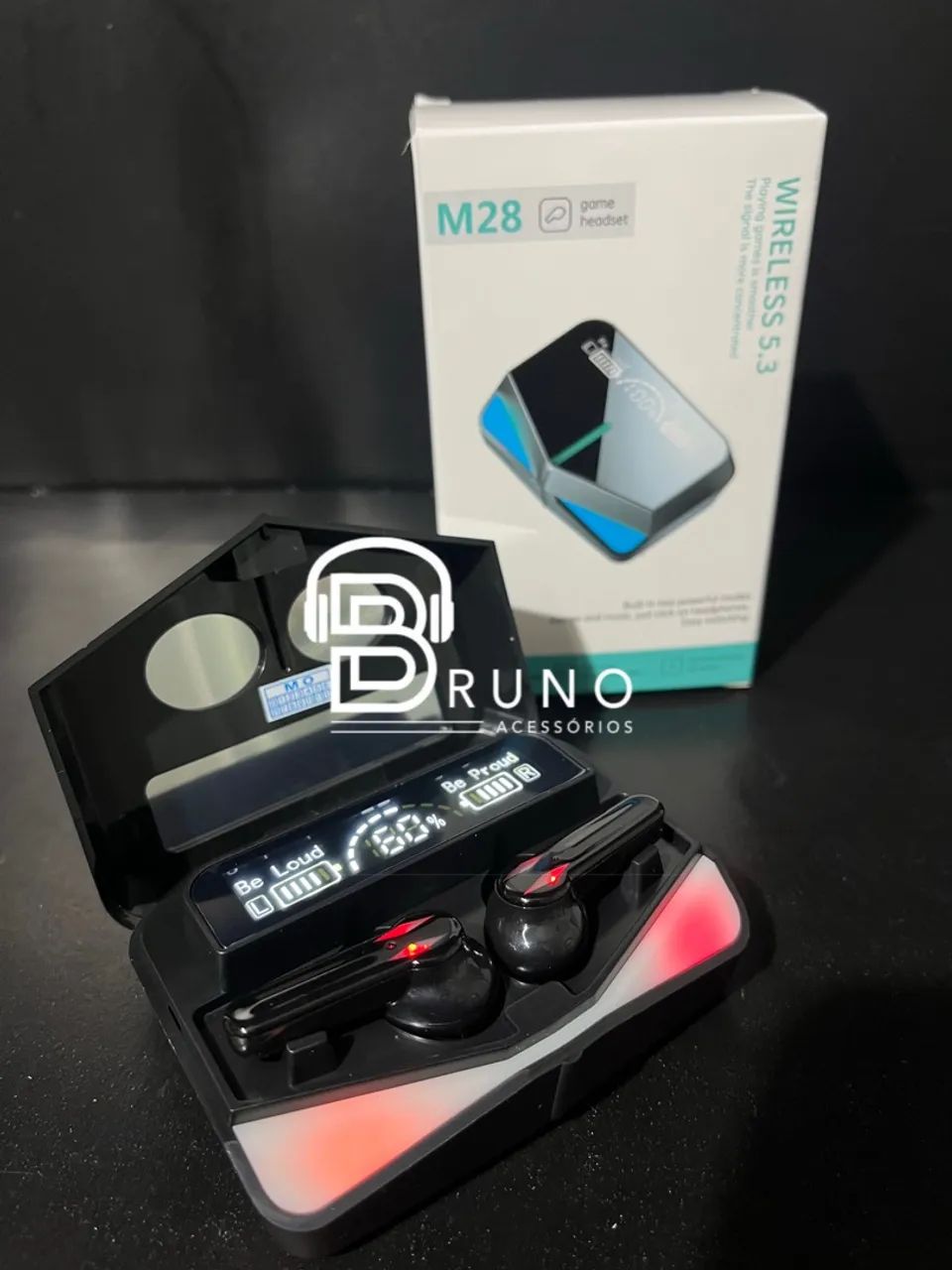 Fones de Ouvido Bluetooth Wireless 5.3 com Microfone - Novo - Foto 2