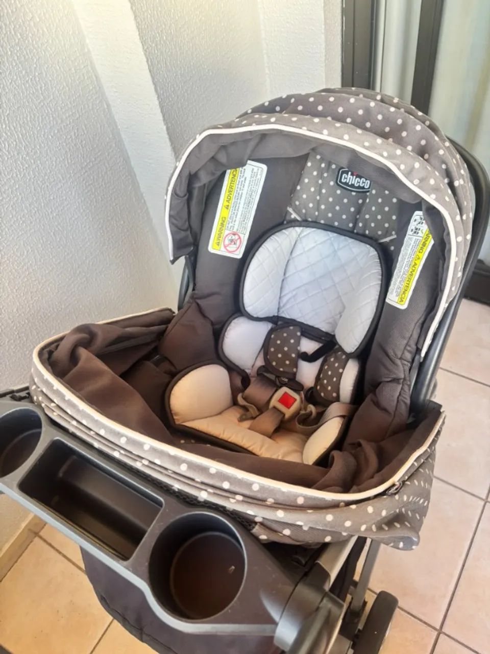 Carrinho de bebê Chicco Bravo Trio Travel System - Foto 3