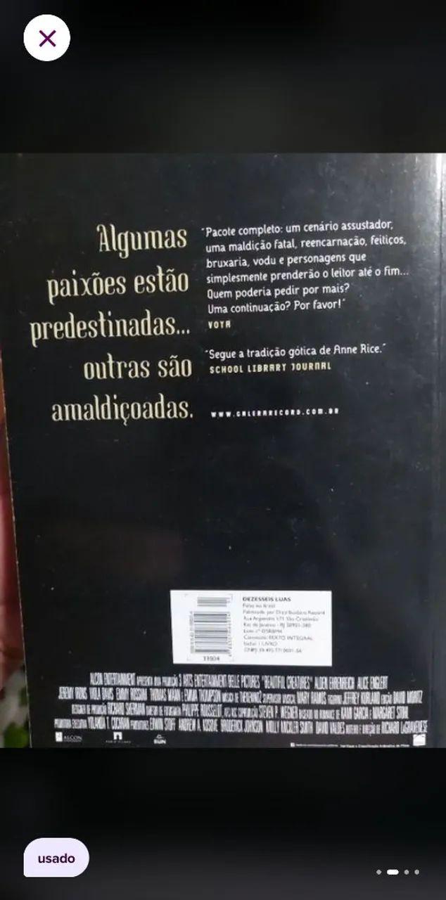 Livro Dezesseis Luas - Foto 2