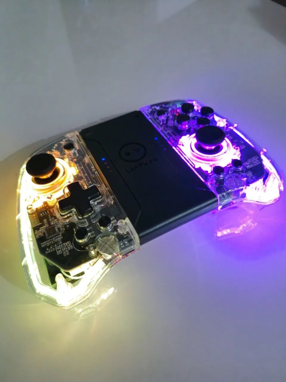(NOVO) Controle LinYuvo KS40 Switch/OLED Clear com Bluetooth e Hall Effect - Foto 2