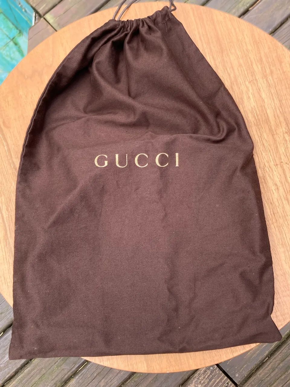 Cinto Gucci GG Double G Original Couro Preto Dourado - Foto 3