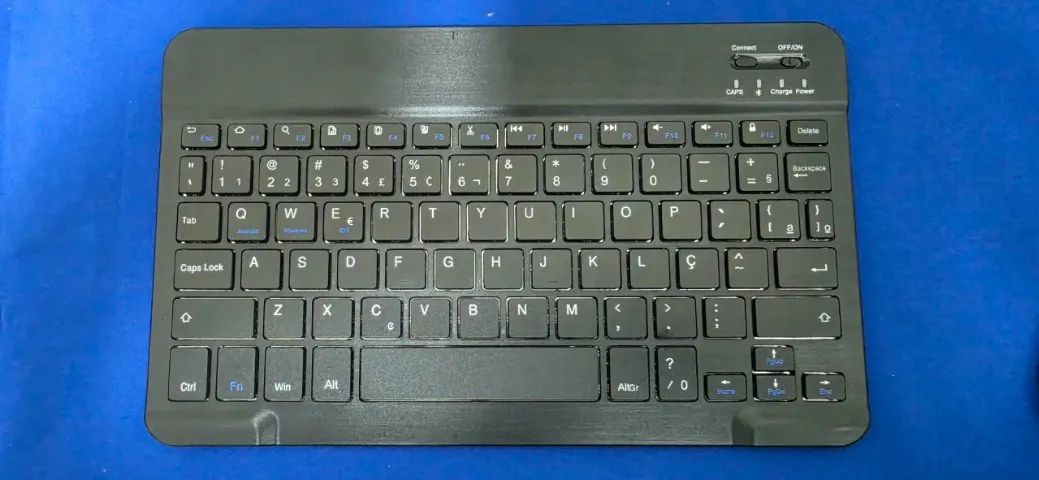 Teclado e mouse sem fio bluetooth para celulares e tablet - Samsung / Iphone / Ipad - Foto 3