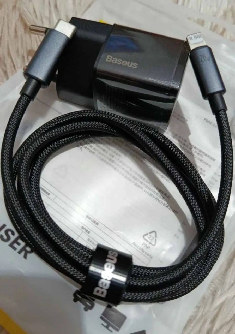 Carregador iPhone Original Baseus 1 Metro - Foto 2