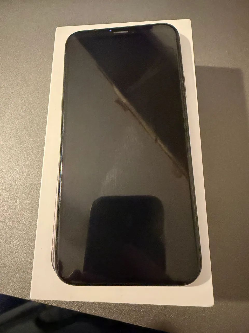 Iphone X preto com caixa