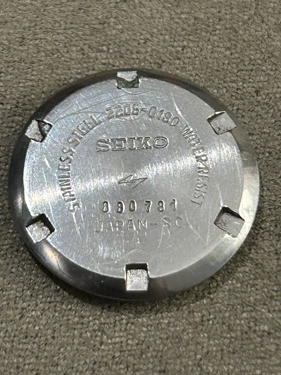 TAMPA DA CAIXA DO SEIKO FEMININO 2205-0190