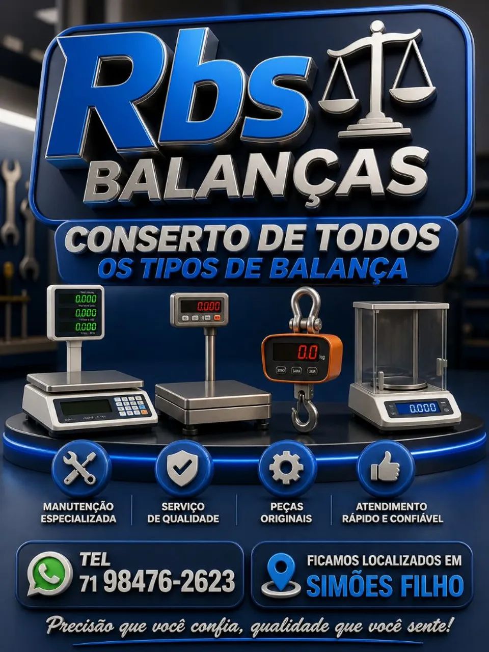 Assistência técnica de balança 