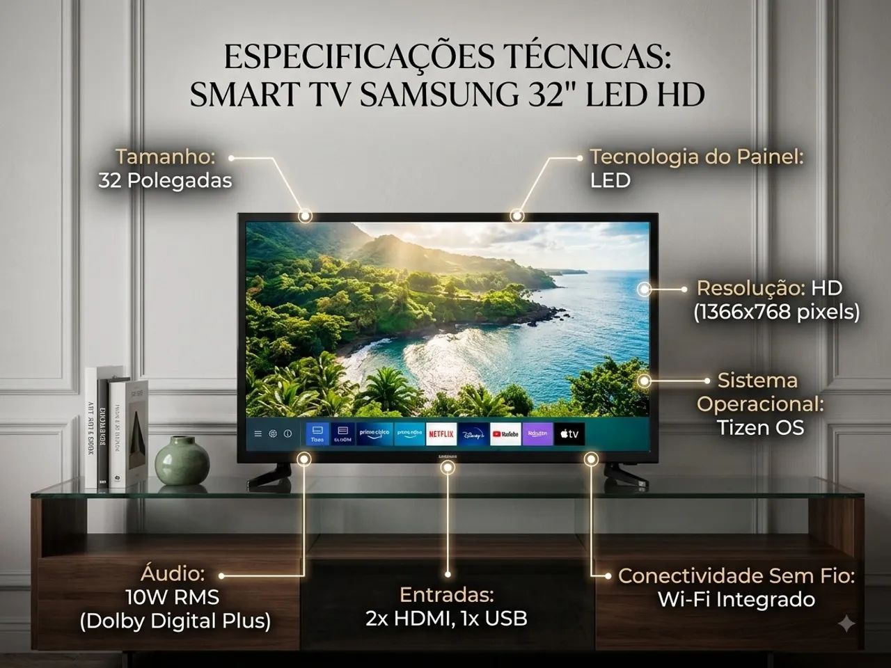 Smart TV Samsung 32" LED HD