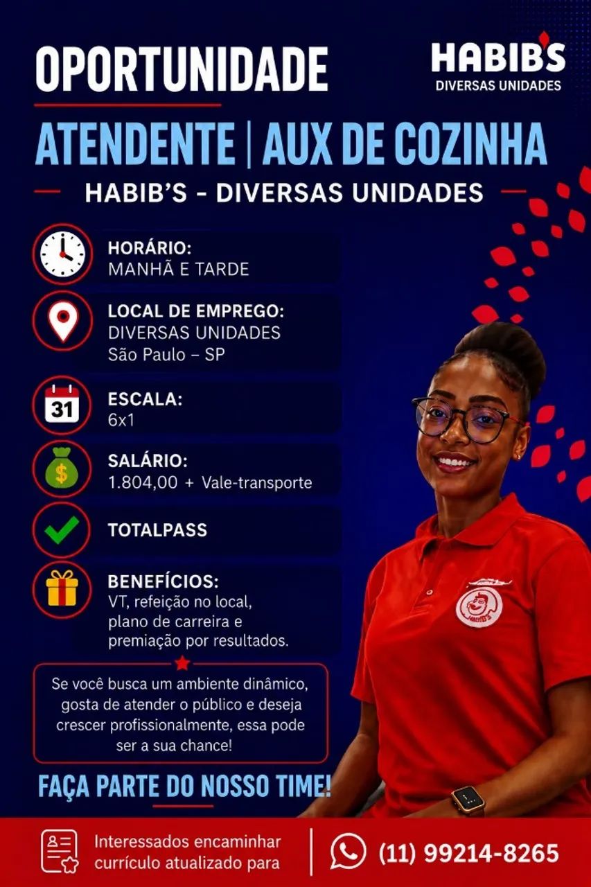 VAGAS ZONA LESTE