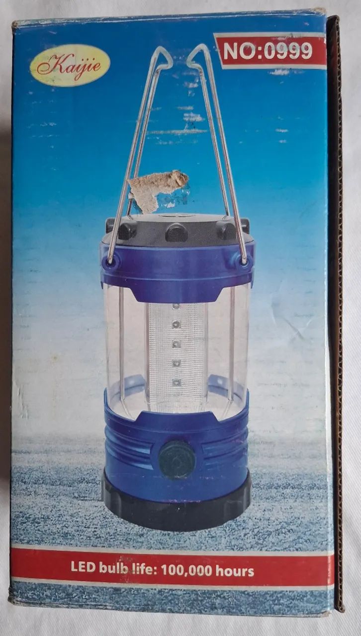 Lanterna de led, cor azul, com ajuste de luminosidade, seminova, funcionando.  - Foto 4