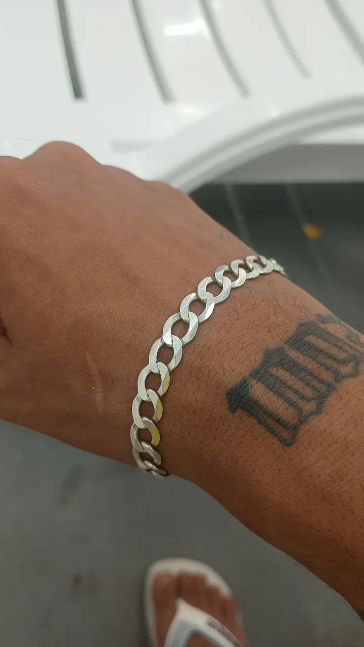 Corrente e pulseira de prata 925 - Foto 2