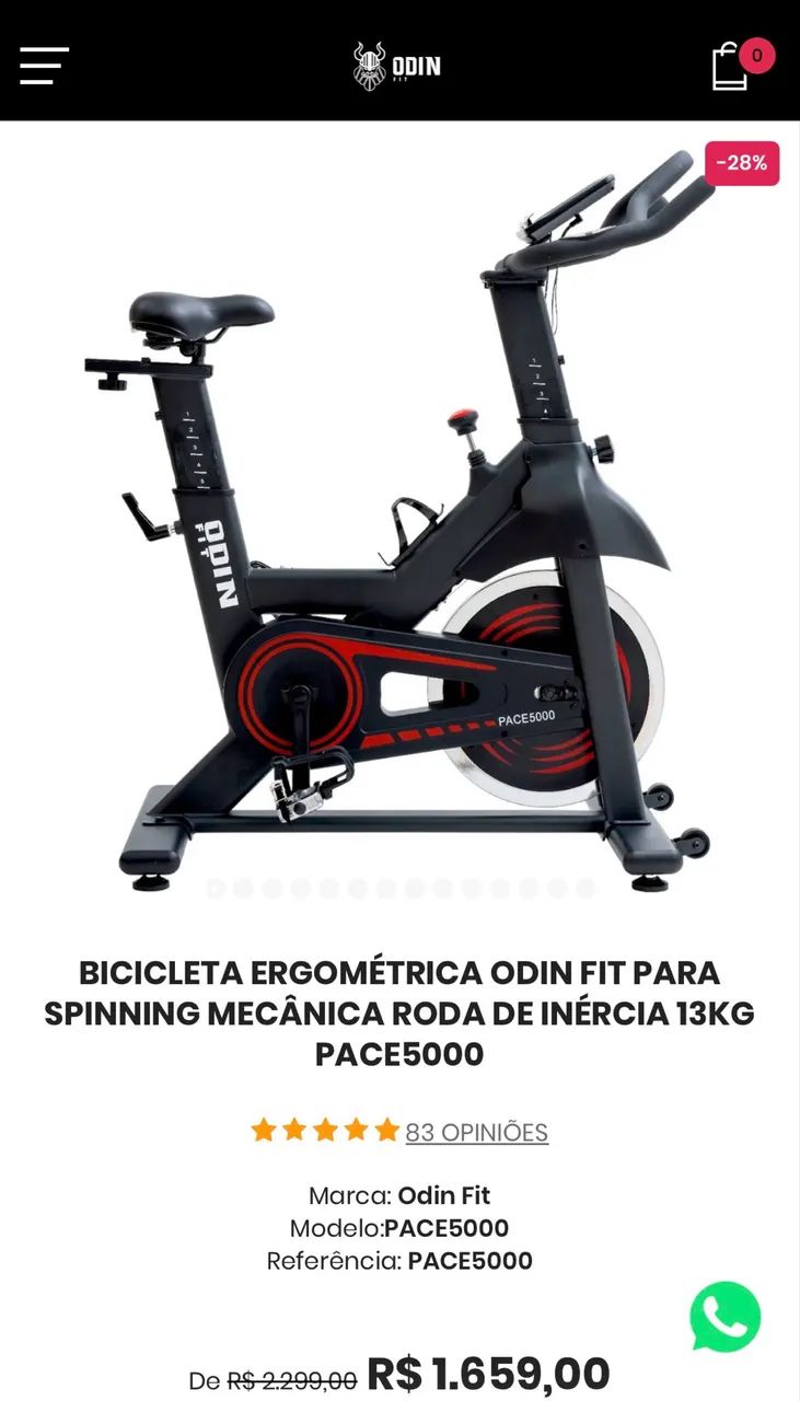 Bicicleta Ergométrica - Spinning - Roda de 13kg - Foto 2