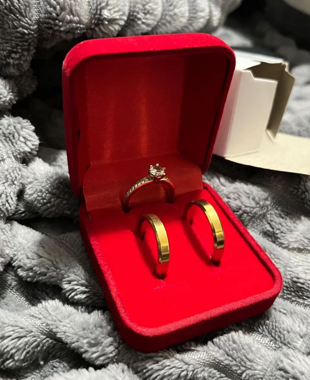 Alianças banhada a ouro18k 