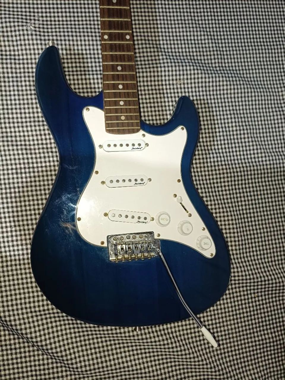 Guitarra Strinberg Azul e Branca - Foto 2