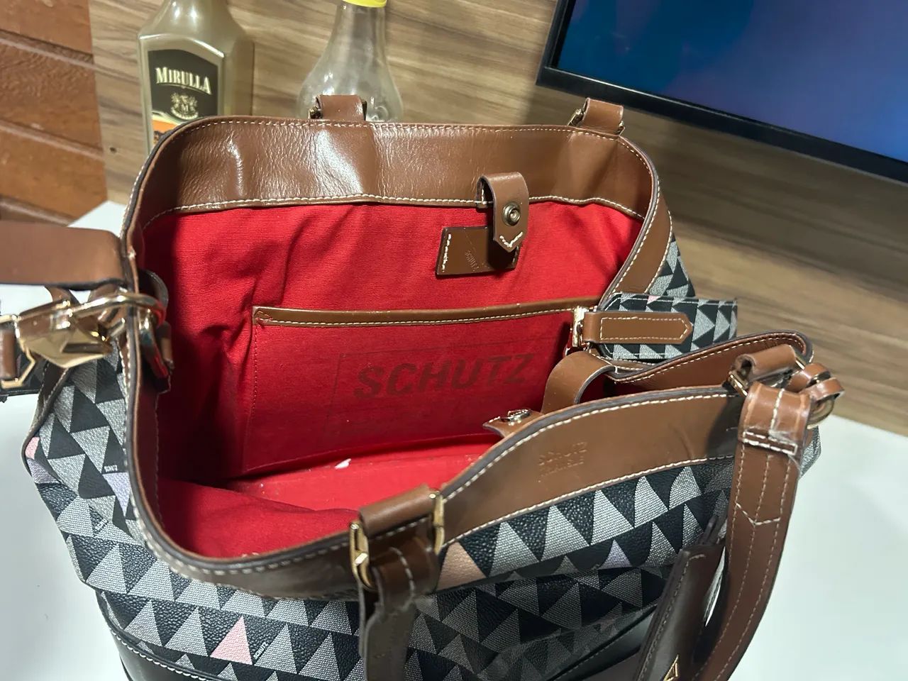 Bolsa Tote preta neo Emma Triangle - Foto 3