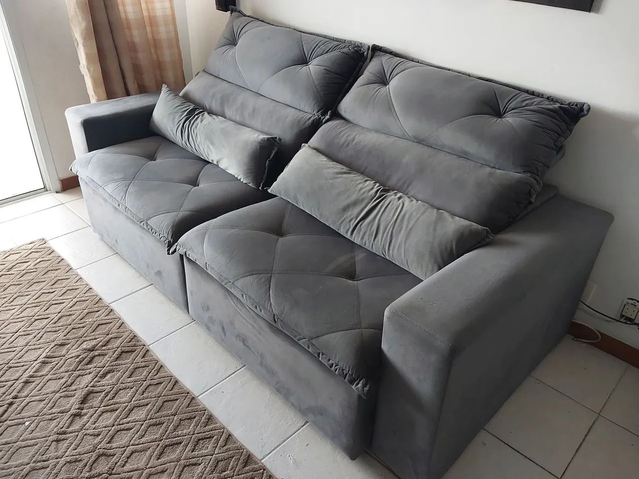 Sofa Retrátil 2,20 Ótimo Estado  - Foto 3
