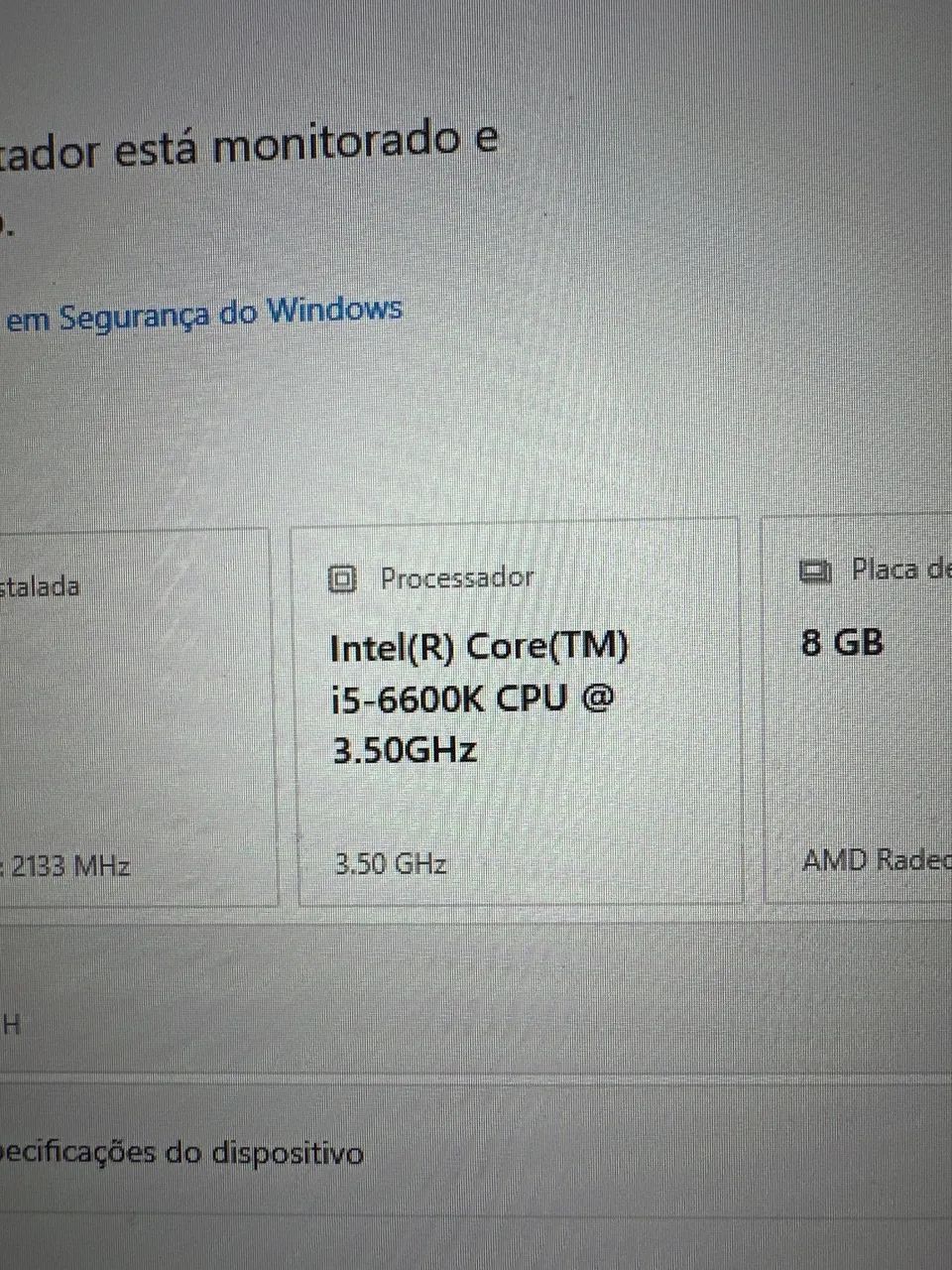 Kit processador Intel i5 6600k +placa mãe Gigabyte b150m-d3h - Foto 3