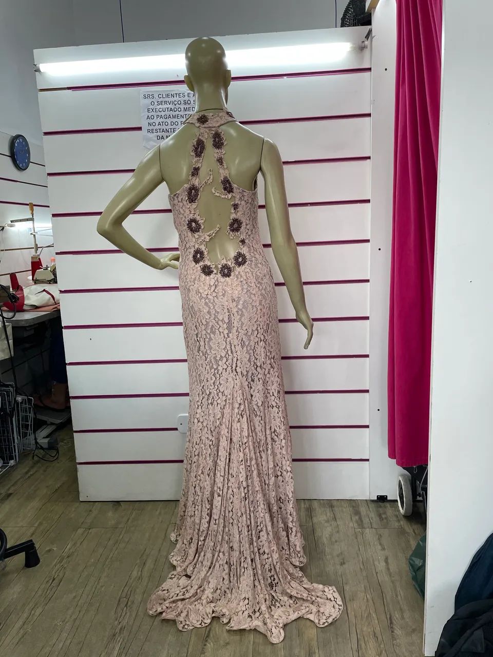 Vestido lindo longo Renda 