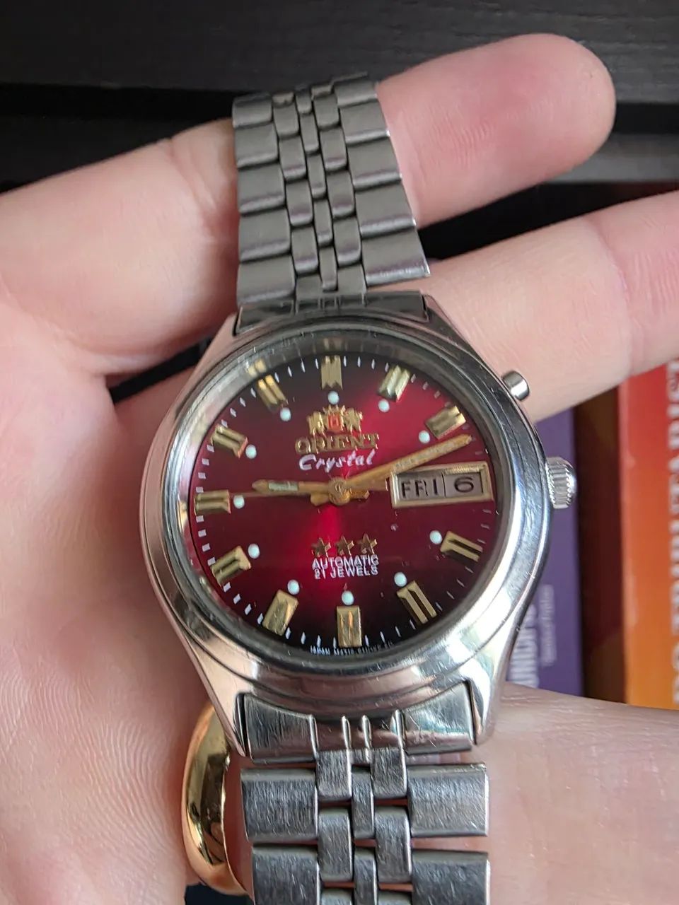 Orient Crystal Automático 21 Rubis - Vermelho Raro - Foto 3