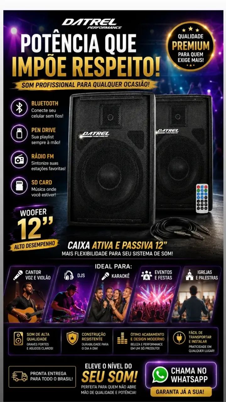 Vemdo Caixas de Som