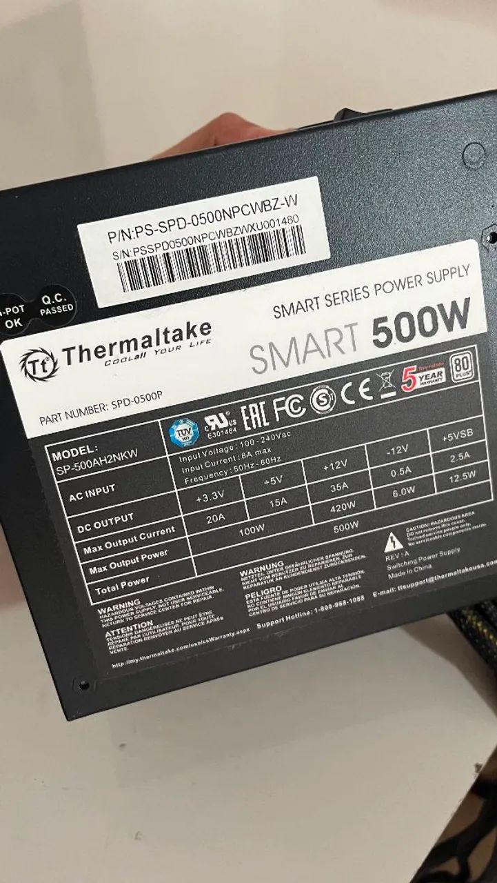 Fonte Thermaltake Smart 500 W - Foto 3