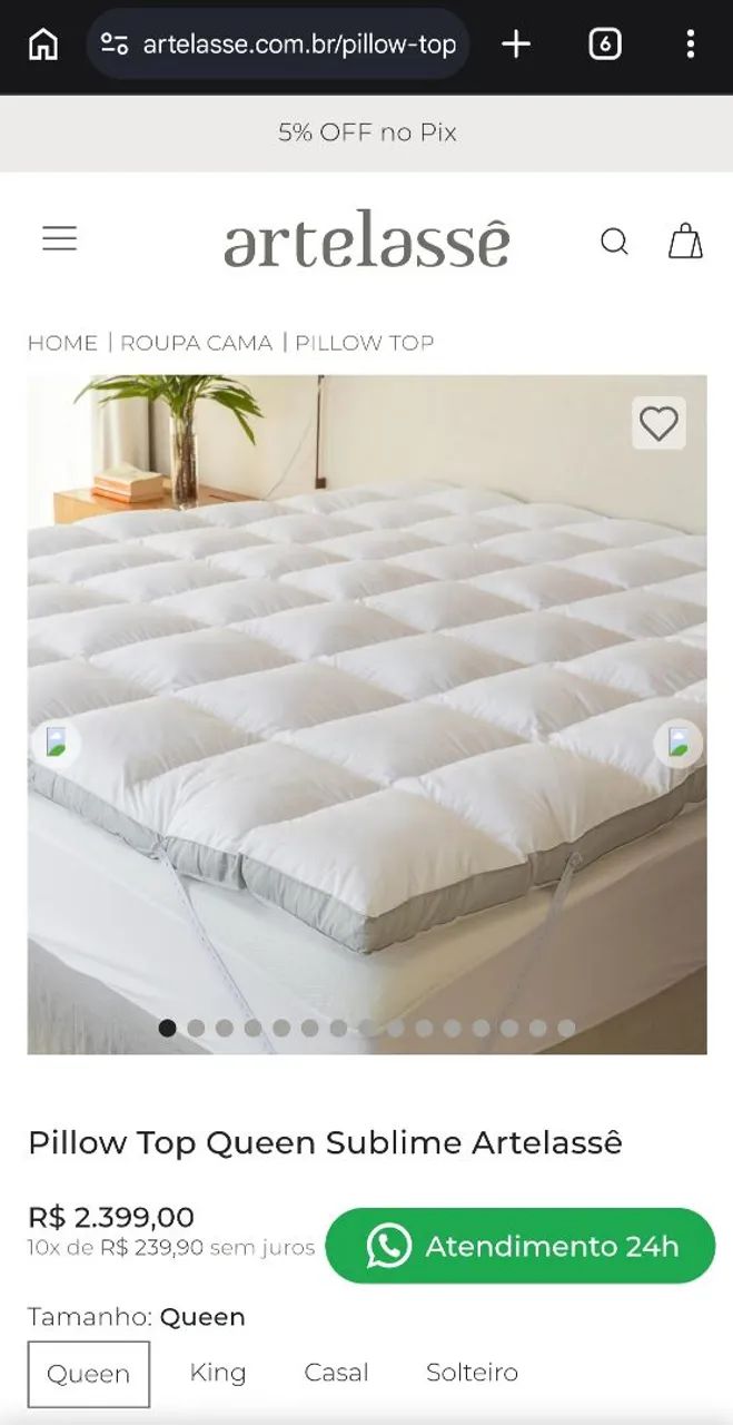 Pillowtop Artelassê Queen