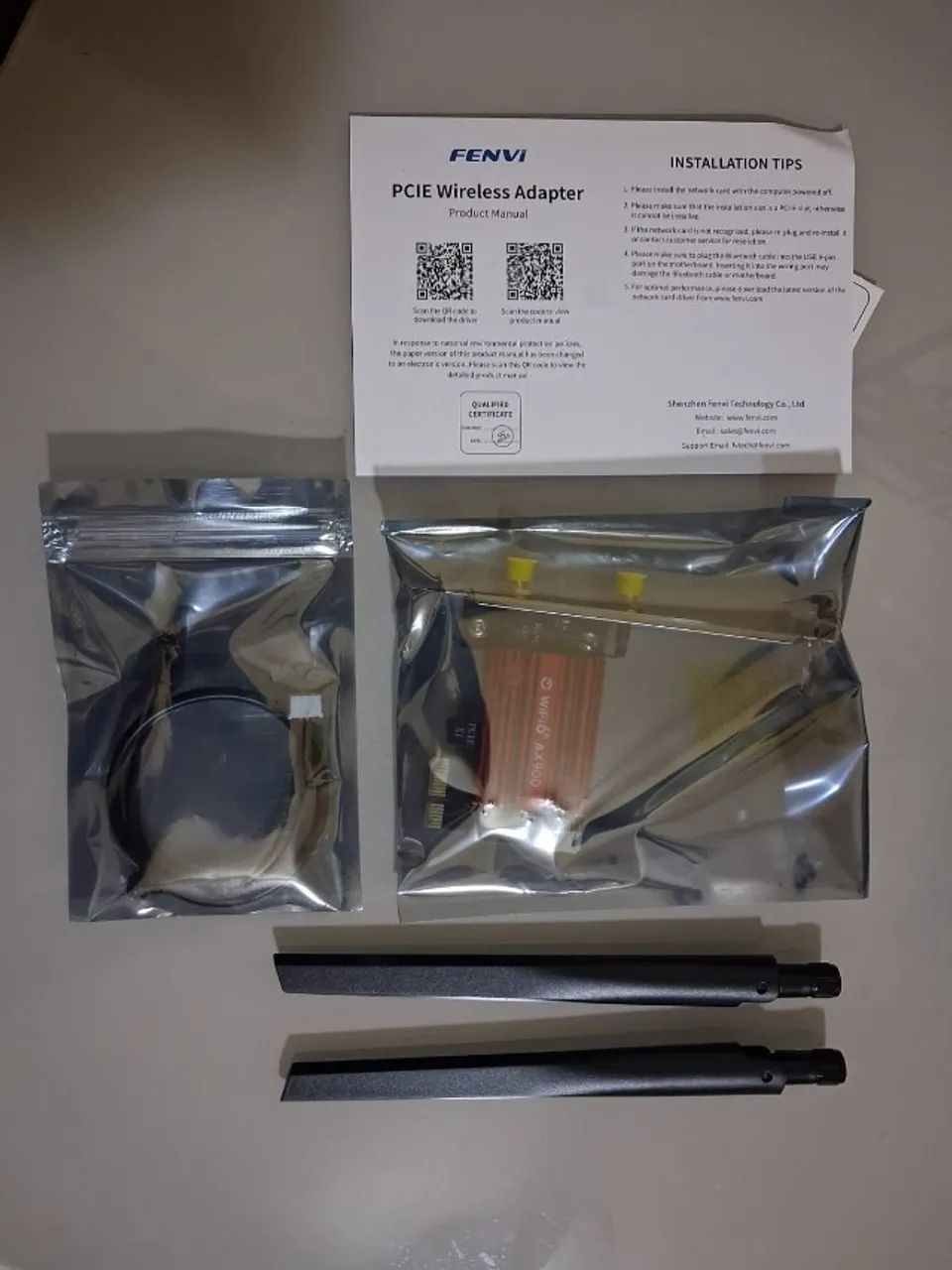 Placa Wifi e Bluetooth AX900 Fenvi Nova