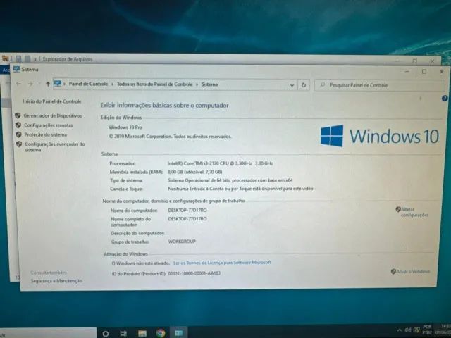 Computador Completo com Monitor 19" Teclado Mouse Core i3 Perfeito Funcionamento - USADO - Foto 3