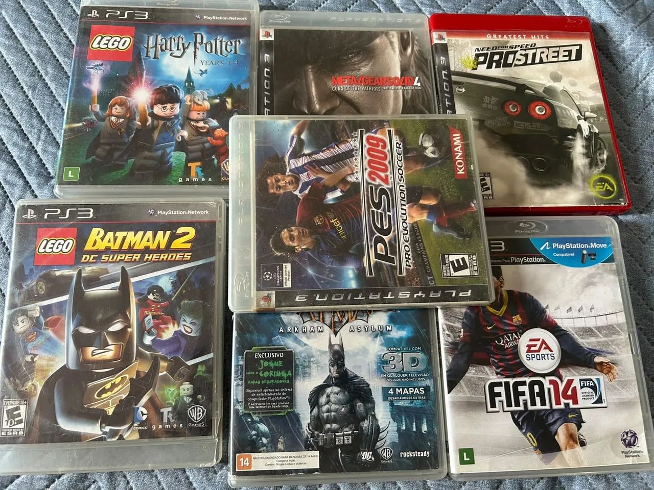 PS3 111GB com 7 jogos (controle com defeito) - Foto 3