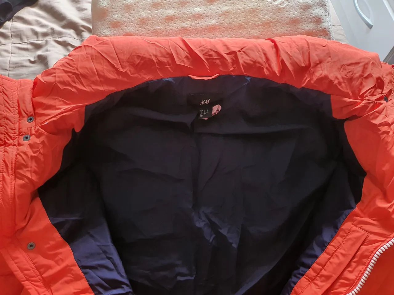 Jaqueta Puffer H&M Laranja  - Foto 4