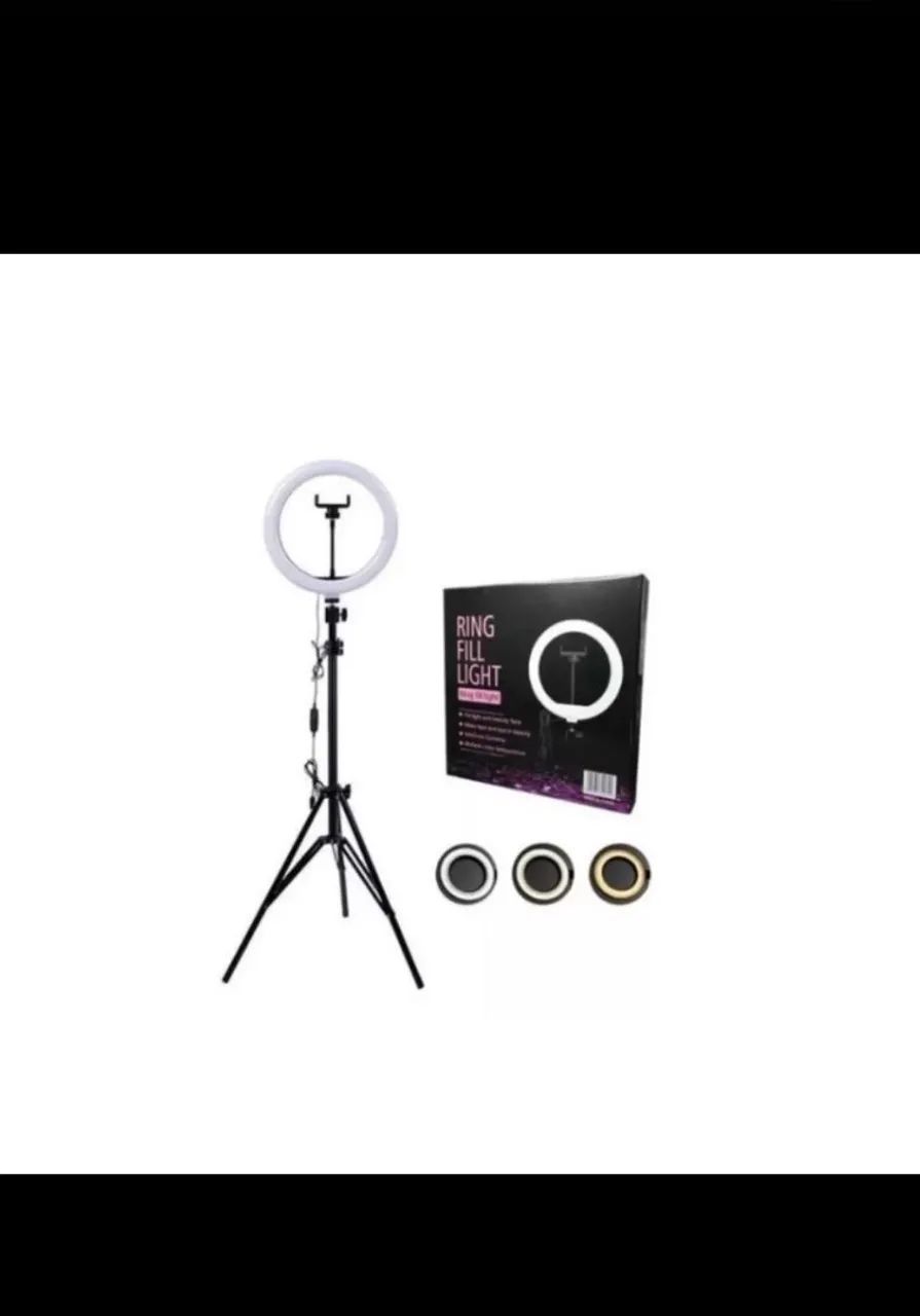 Ring light (Iluminador portátil 12Polegadas 26cm Tripé 2,0 com suporte p/celular ) - Foto 2