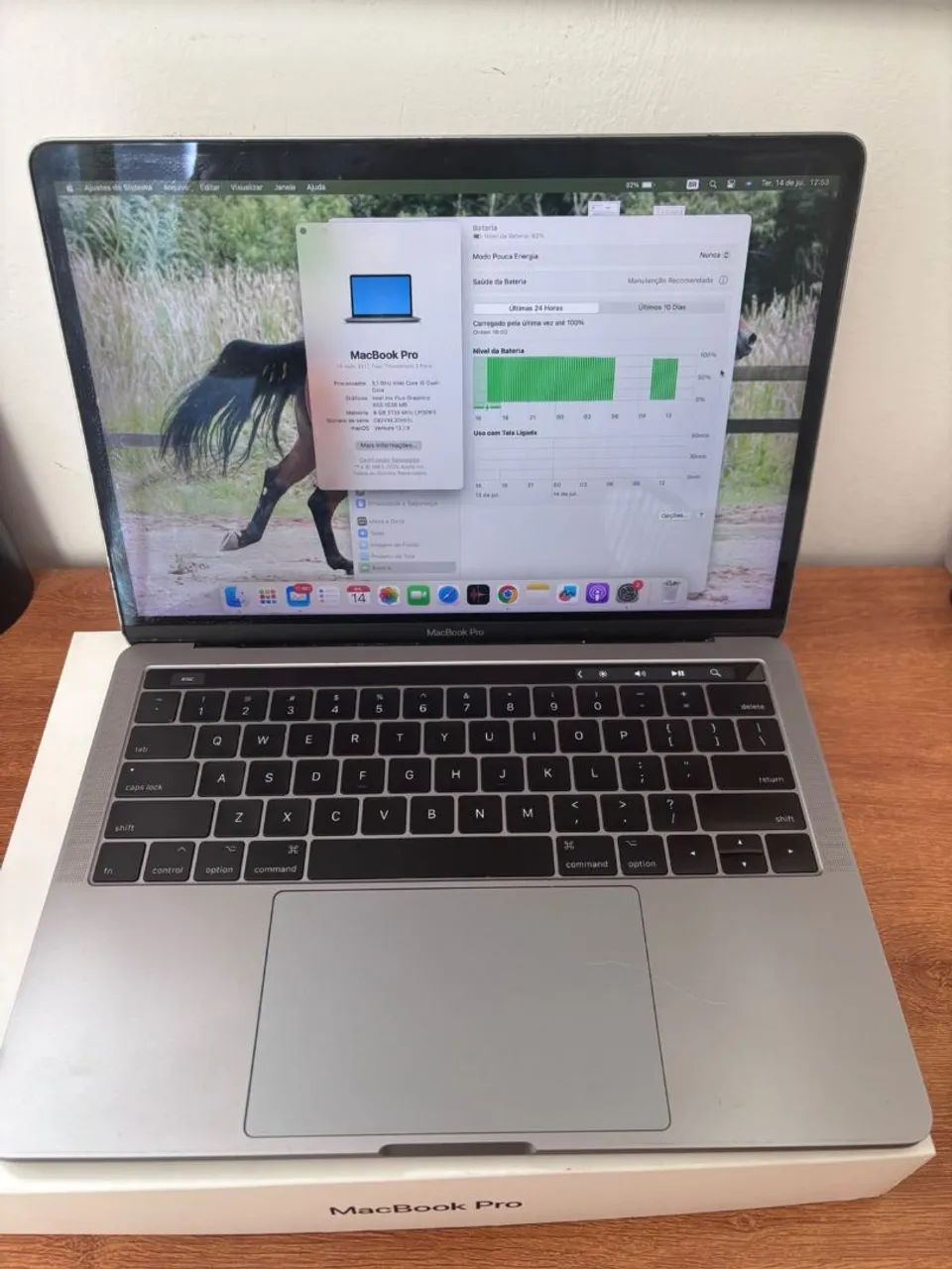 Macbook Pro Touchbar 13 8gb 256gb 2017 - Notebooks - Bela Vista