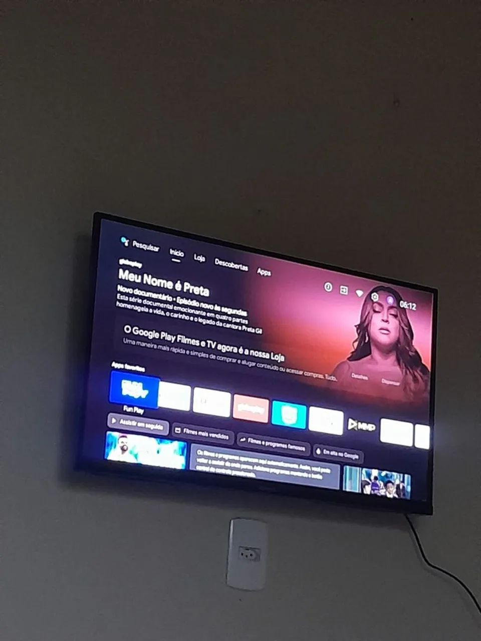 Tv Aiwa smart, nova 1 mês de uso 32 polegadas funcionando normal  - Foto 4