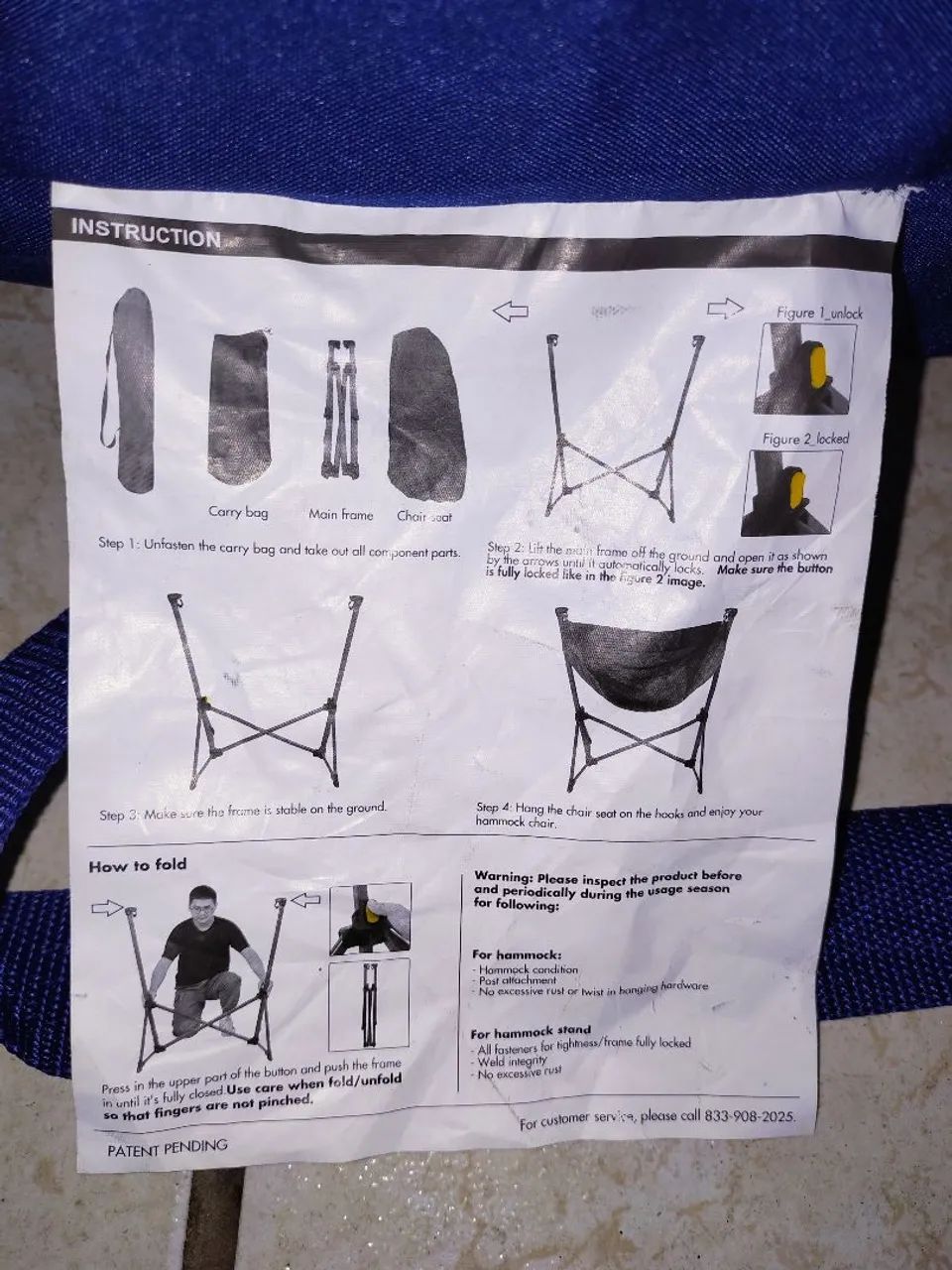 Cadeira de balanço portátil para camping - Foto 3