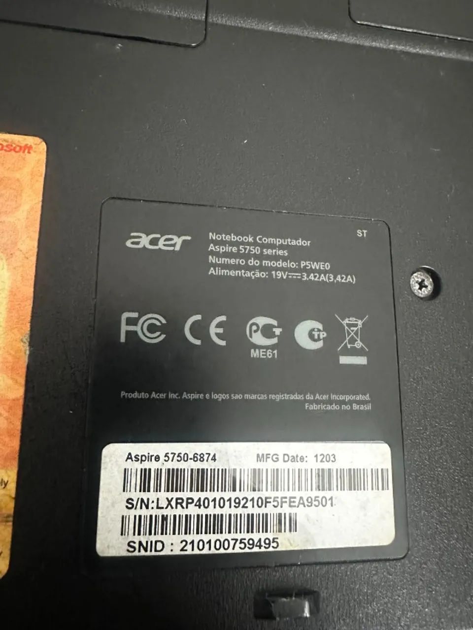 Notebook Acer Aspire i3 - 2Gb - 500Gb  - Foto 2