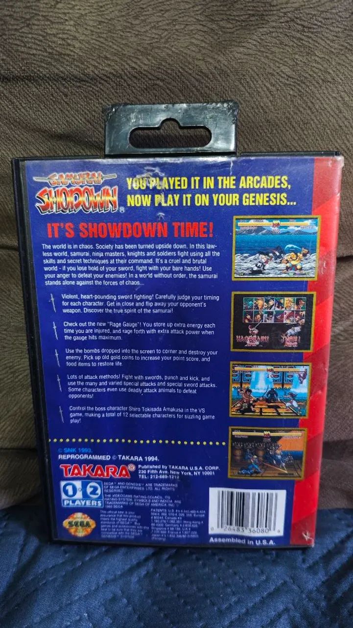 Samurai Shodown mega drive/genesis cib - Foto 2