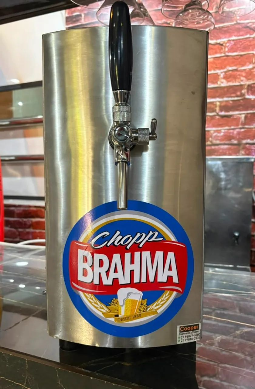 Chopeira completa semi nova e 1 barril de chopp de brinde